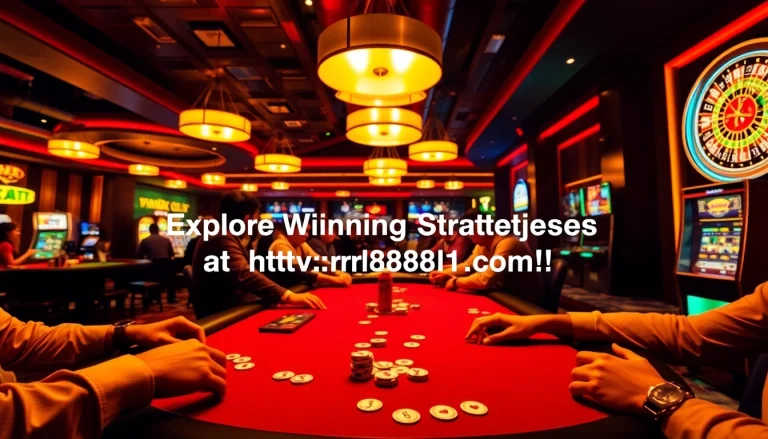 Experience the thrill of casino gaming with players at a poker table at https://rr88l1.com/, emphasizing engagement and excitement.